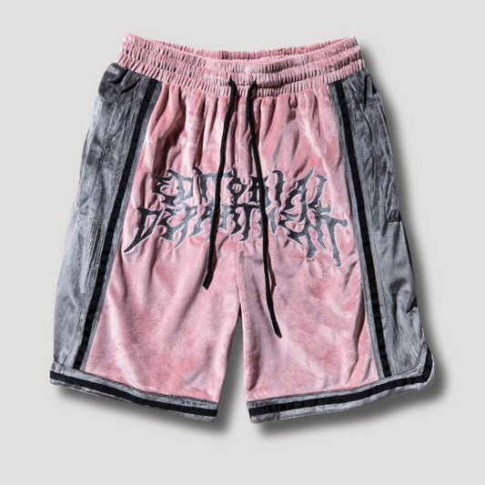 Y2K Retro Style Velvet Shorts - Streetwear korte broek voor mannen