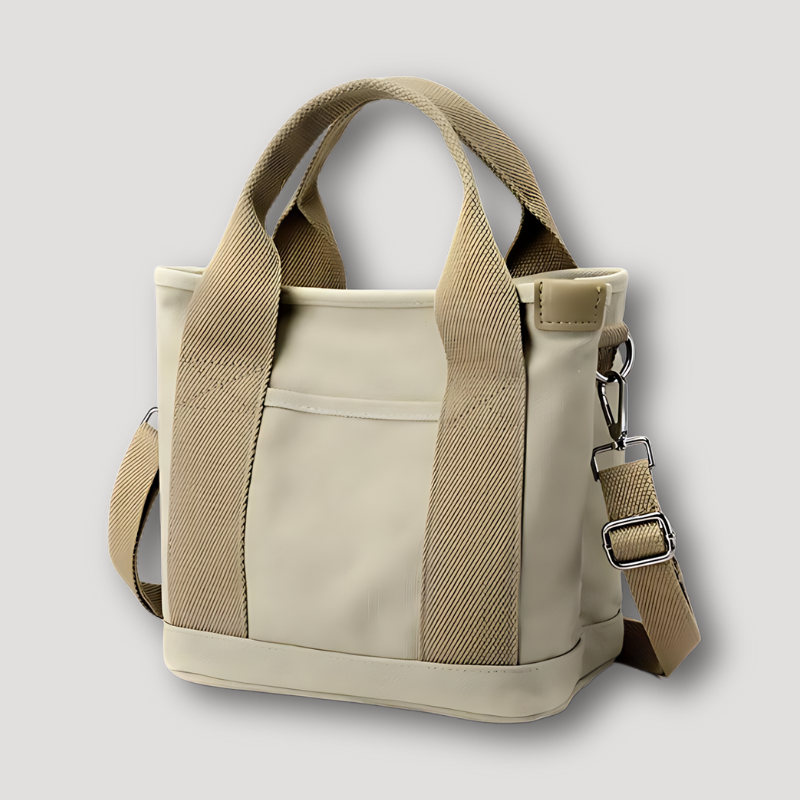 Minimalistisch Boxy Compact Canvas Stof Tote Bag