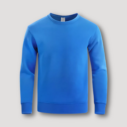 Crew Neck Klassiek Zachte Relaxte Pasvorm Basic Sweatshirt