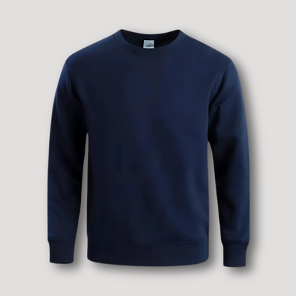 Crew Neck Klassiek Zachte Relaxte Pasvorm Basic Sweatshirt