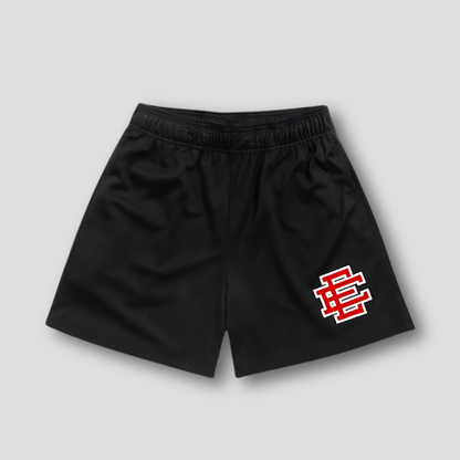 Minimalistisch Monochroom Sportief Mesh Shorts