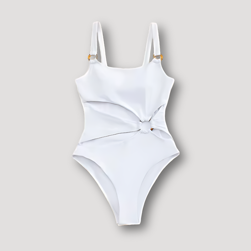 Metallic Accent Meervoudig Cut Out Bikini