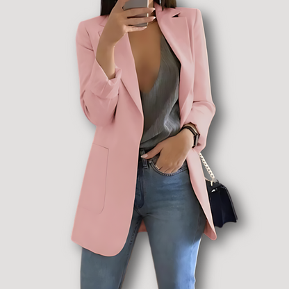 Casual Getailleerde Lapel Kraag Blazer Jas