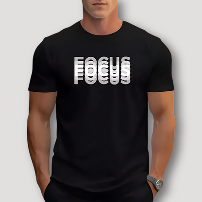 3D FOCUS Graphisch Zomer Printed T Shirt Mannen