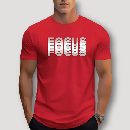 3D FOCUS Graphisch Zomer Printed T Shirt Mannen