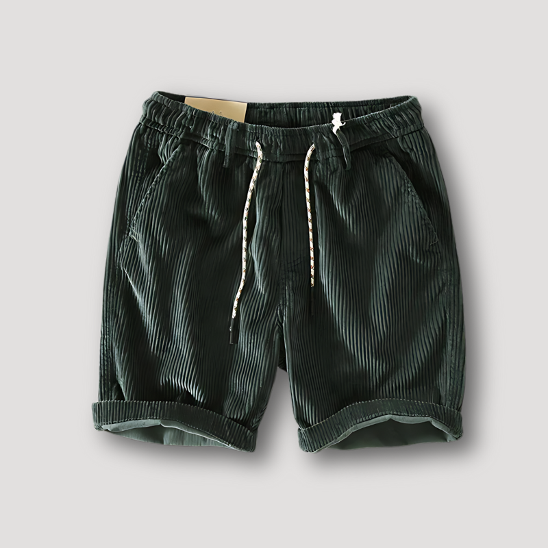 Zomer Corduroy Trekkoord Shorts Voor Heren