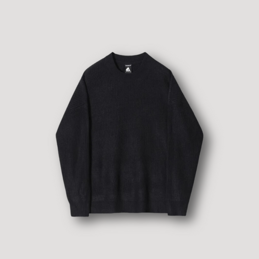 Casual Zachte Ribgebreide Crew Neck Trui