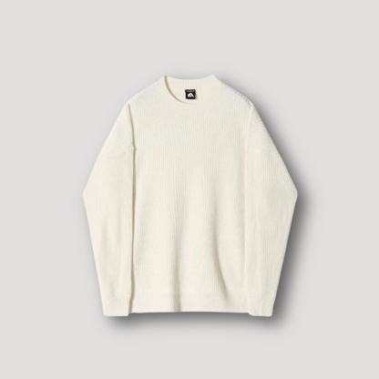 Casual Zachte Ribgebreide Crew Neck Trui