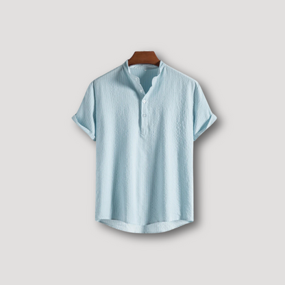 Verticaal Gestreept Patroon Henley Shirt