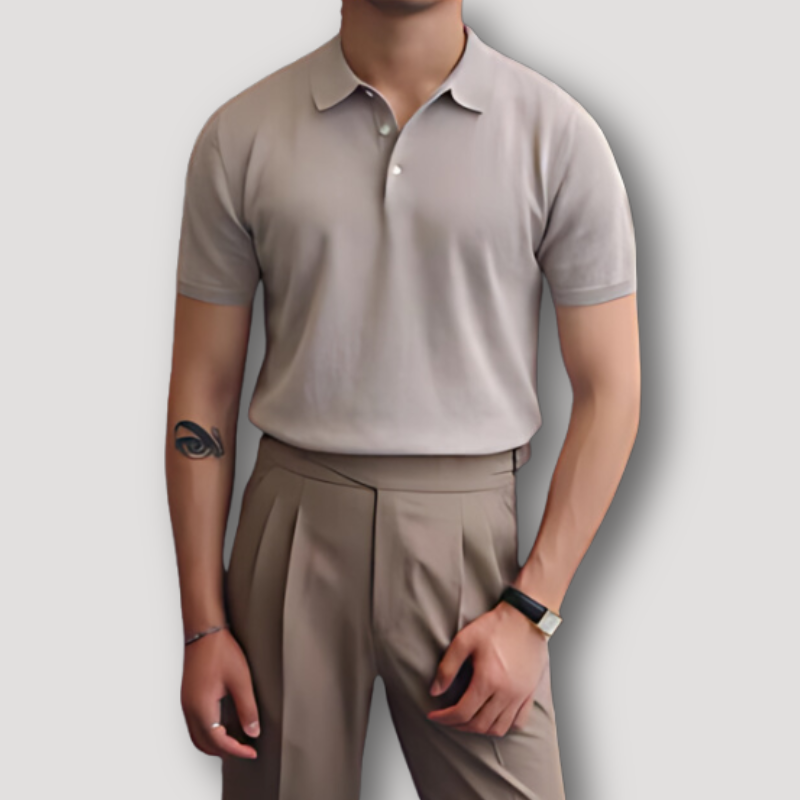 Zomer Korte Mouw Slim Fit Polo Shirt Heren