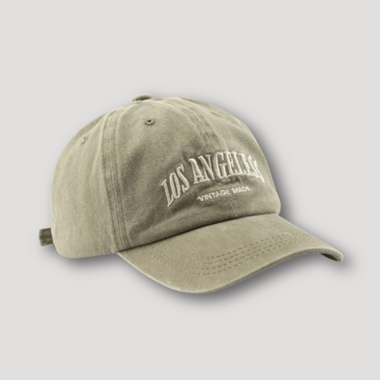 Retro Vintage 'LOS ANGELES' Washed Vervaagd Baseball Cap