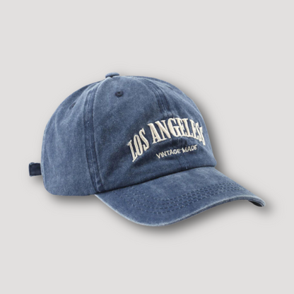 Retro Vintage 'LOS ANGELES' Washed Vervaagd Baseball Cap