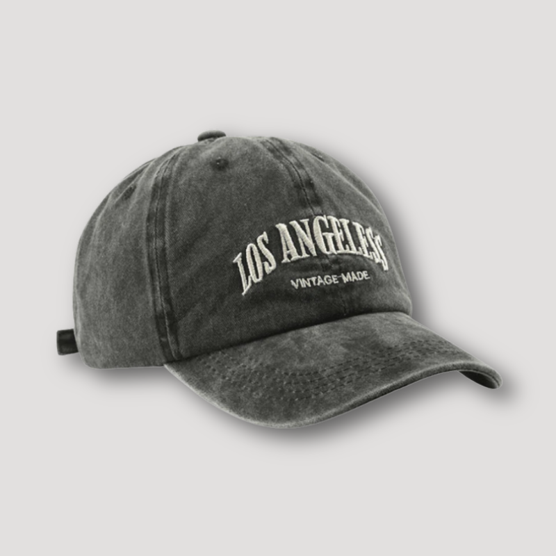 Retro Vintage 'LOS ANGELES' Washed Vervaagd Baseball Cap