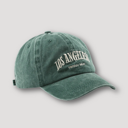 Retro Vintage 'LOS ANGELES' Washed Vervaagd Baseball Cap