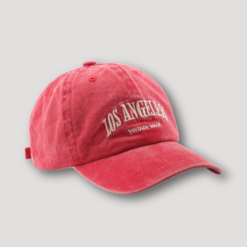 Retro Vintage 'LOS ANGELES' Washed Vervaagd Baseball Cap