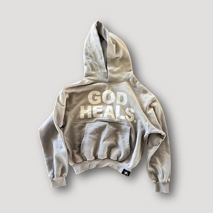 GOD HEALS Bold Leter Afdrukken Grote Hoodie