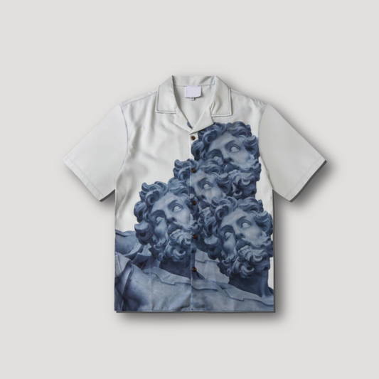 Greek God Poseidon Grafisch Streetwear Polo Shirt