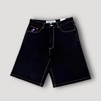 Persoonlijk Borduurwerk Patches Wide Leg Denim Jorts