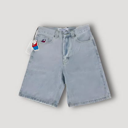 Persoonlijk Borduurwerk Patches Wide Leg Denim Jorts