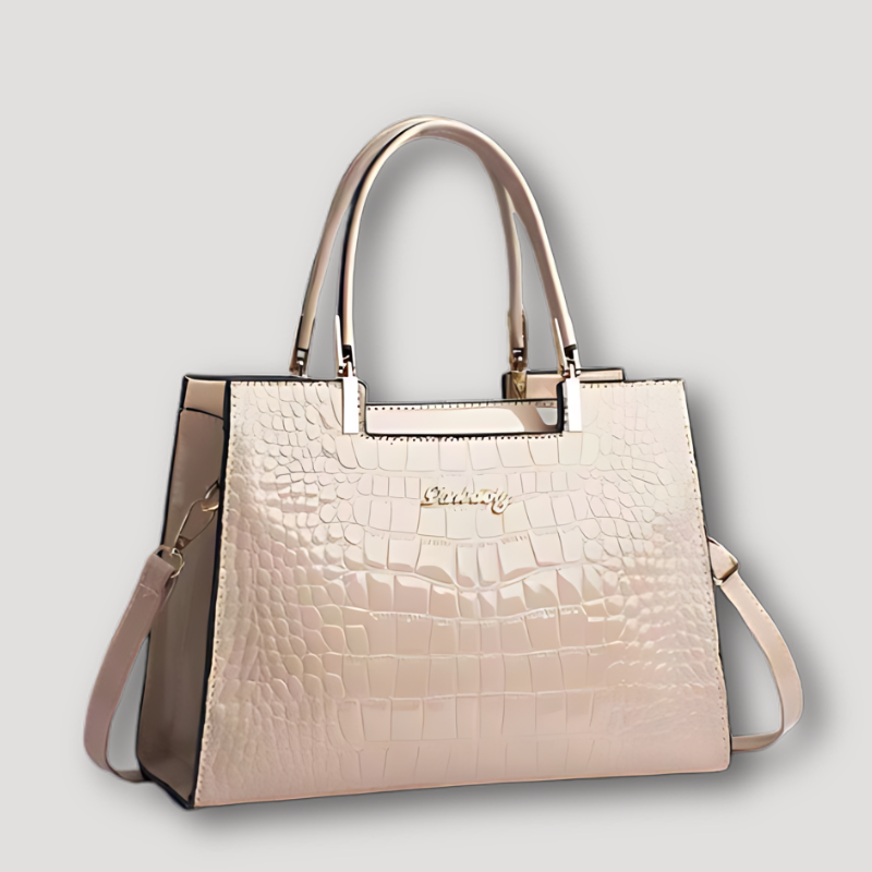 Krokodil Patroon Patent Leren Boxy Handbag Vrouwen