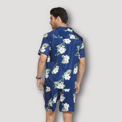 Hawaii Set Kraag Shirt en Korte Broek Zomer Outfit