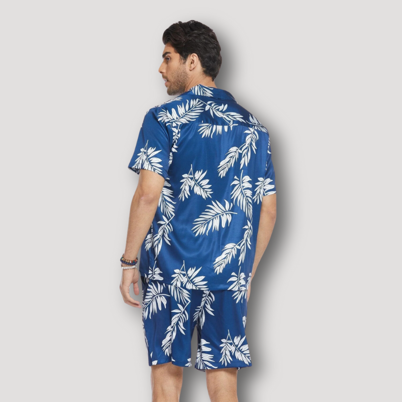 Hawaii Set Kraag Shirt en Korte Broek Zomer Outfit