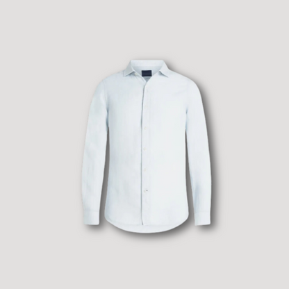 Button Down Lichtblauw Lange Mouwen Shirt Heren