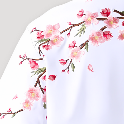 Kersenbloesem Sakura Korte Mouw Grafisch Tee T Shirt