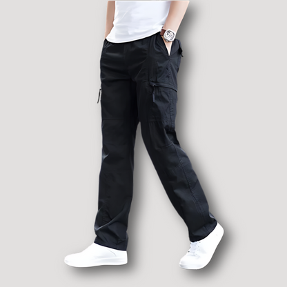 Klassiek Utilitair Relaxed Straight Leg Cargo Broek