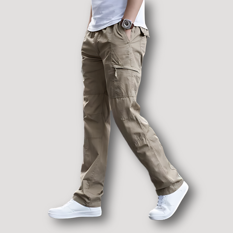 Klassiek Utilitair Relaxed Straight Leg Cargo Broek