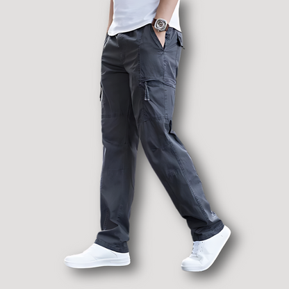 Klassiek Utilitair Relaxed Straight Leg Cargo Broek