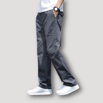 Klassiek Utilitair Relaxed Straight Leg Cargo Broek