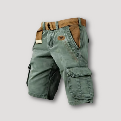 Bruine Band Tactisch Rugged Cargo Shorts Voor Heren