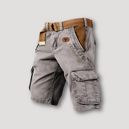 Bruine Band Tactisch Rugged Cargo Shorts Voor Heren