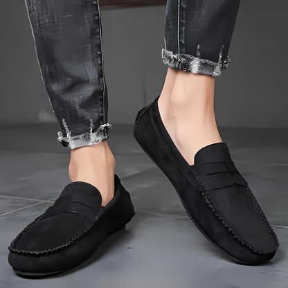 Echt Suède Moccasin Penny Loafers