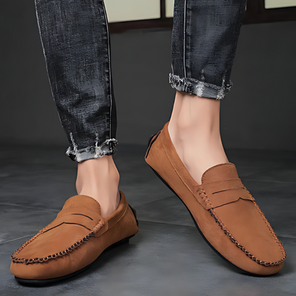 Echt Suède Moccasin Penny Loafers