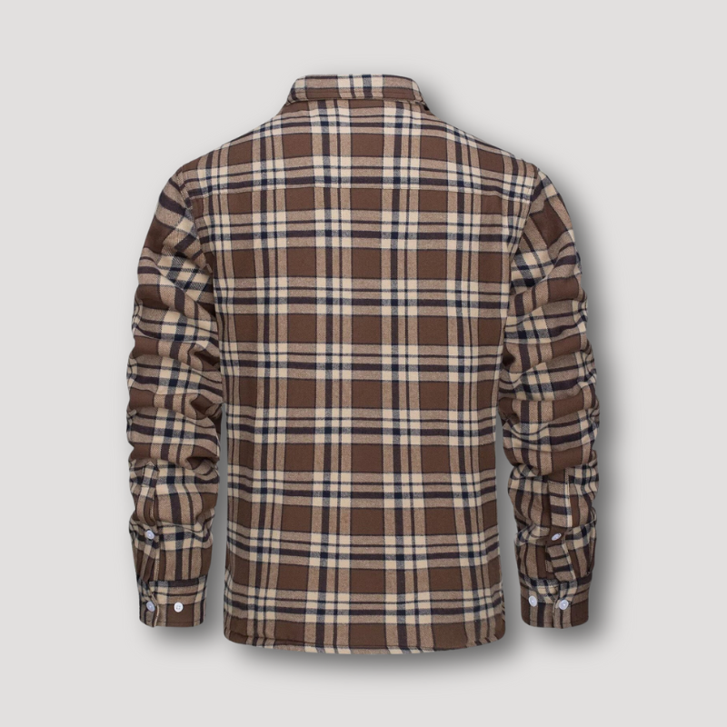 Flannel Geruit Sherpa Geïsoleerd Shirt Jas