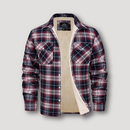 Flannel Geruit Sherpa Geïsoleerd Shirt Jas