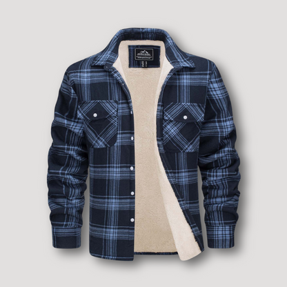 Flannel Geruit Sherpa Geïsoleerd Shirt Jas