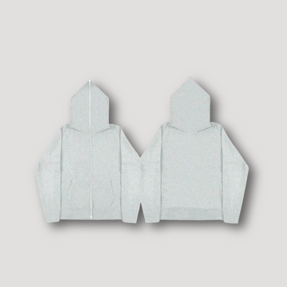 Streetwear Y2K Zip Up Effen Hoodie voor Mannen