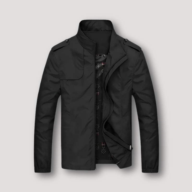 Casual Getailleerde Lichtgewicht Water Resistant Zip Up Heren Jas