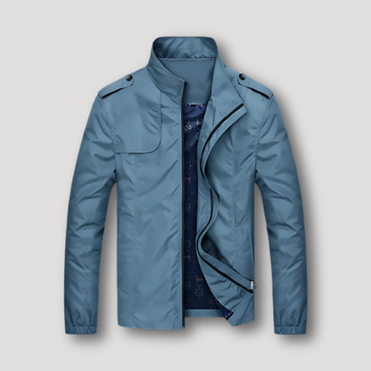 Casual Getailleerde Lichtgewicht Water Resistant Zip Up Heren Jas