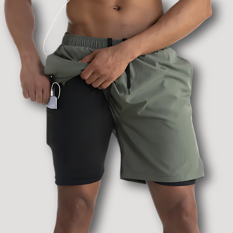 Atleet Stijl Gym Werk Uit Running Shorts Voor Heren