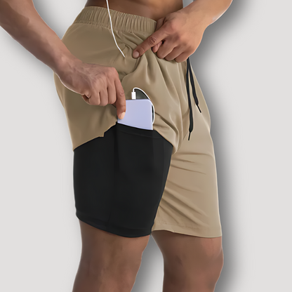 Atleet Stijl Gym Werk Uit Running Shorts Voor Heren