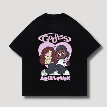 Goddess Heart Cartoon Koppel Y2k Streetwear