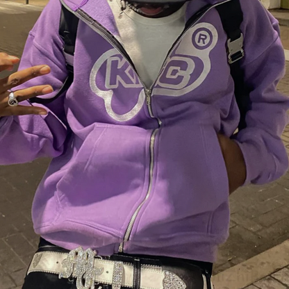 Y2K High Street Hoodie KiC - Streetwear for men and women
