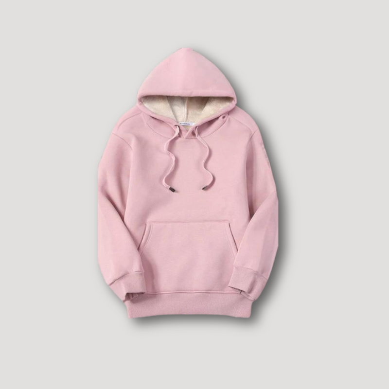 Ontspannen Fit Pluche Knuffel Fleece Lined Hoodie