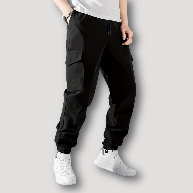 Sportief Tapered Fit Lichtgewicht Joggers Cargo Broek Heren