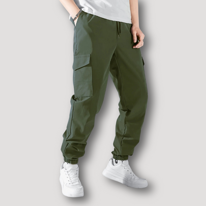 Sportief Tapered Fit Lichtgewicht Joggers Cargo Broek Heren