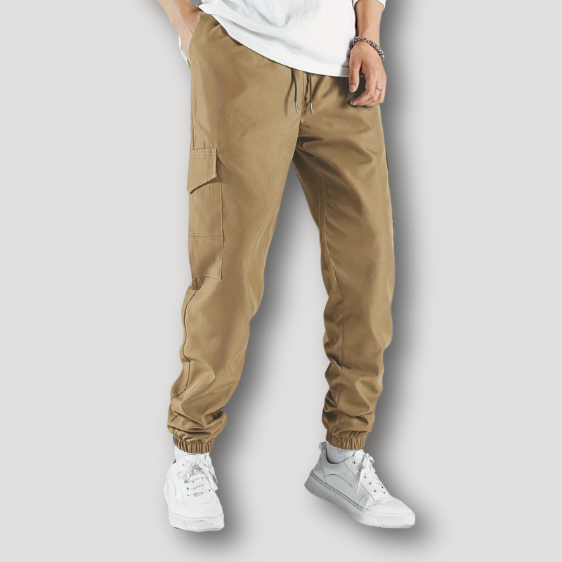 Sportief Tapered Fit Lichtgewicht Joggers Cargo Broek Heren